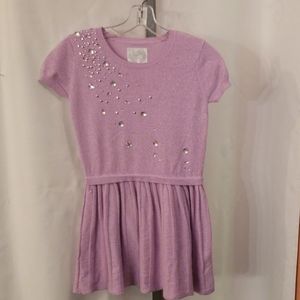 Justice purple rhinestone sweater